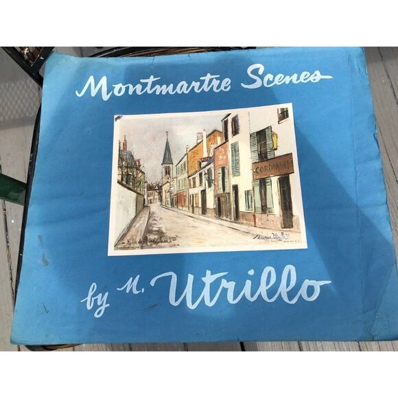 Vintage Art Prints MONTMARTRE SCENES By Utrillo Set of 4 - Picture 1 of 10